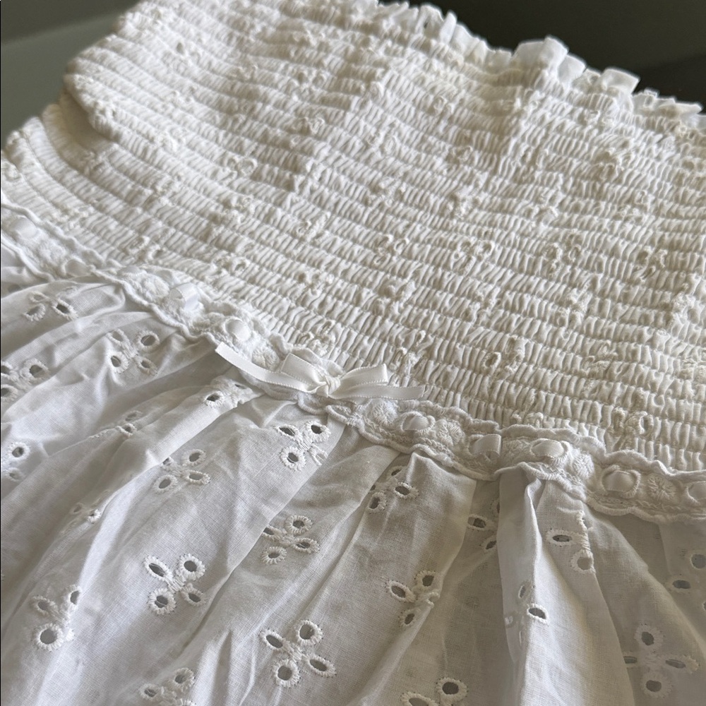 White Strapless Top - Picture 2 of 4